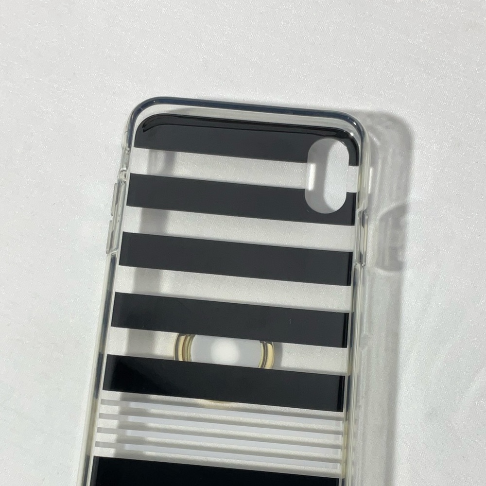 Kate Spade iPhone X & XS Case, Hardshell with Ring Stand, Black - Picture 10 of 12